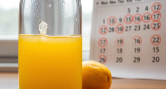 lemon juice shelf life