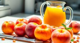 make fresh peach juice