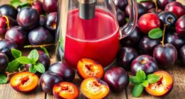 make fresh plum juice