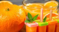 make orange juice popsicles