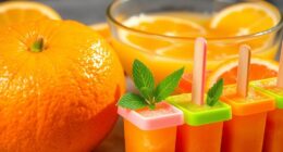 make orange juice popsicles