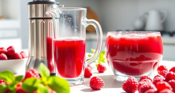 making raspberry juice recipe