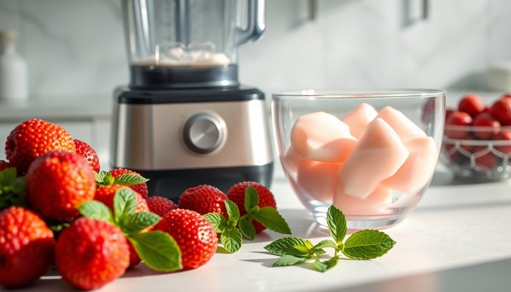 making refreshing lychee juice