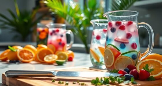 mix fruit and alcohol