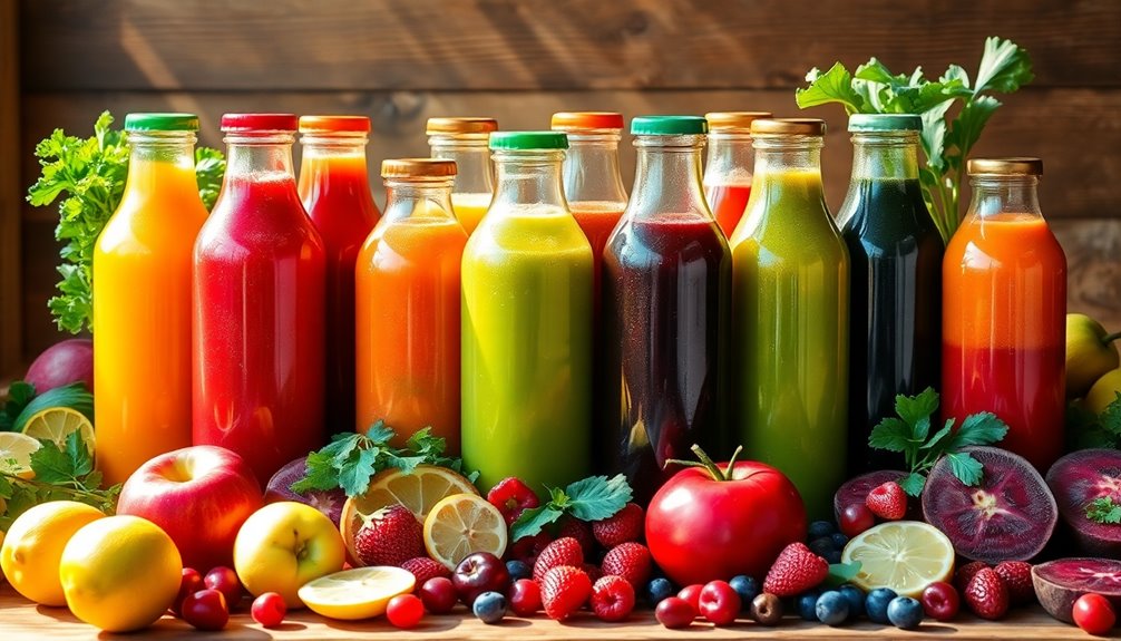 nutrient rich cold pressed juices