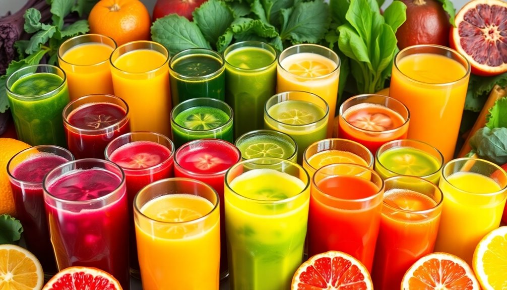 nutrient rich juice selections