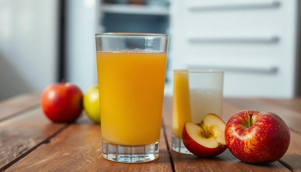 opened apple juice shelf life