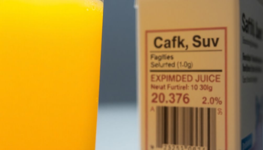 orange juice expiration safety