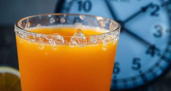 orange juice freezing time