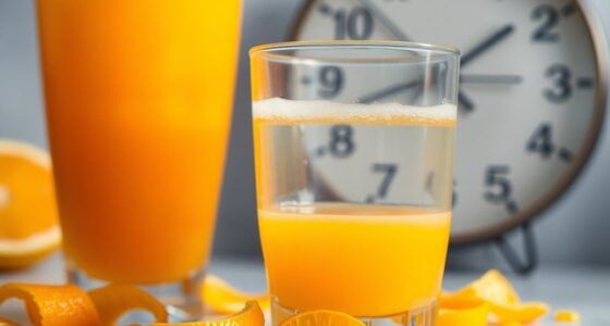 orange juice spoilage time