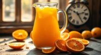 orange juice storage duration