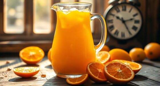 orange juice storage duration