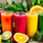 organic natural juices selection