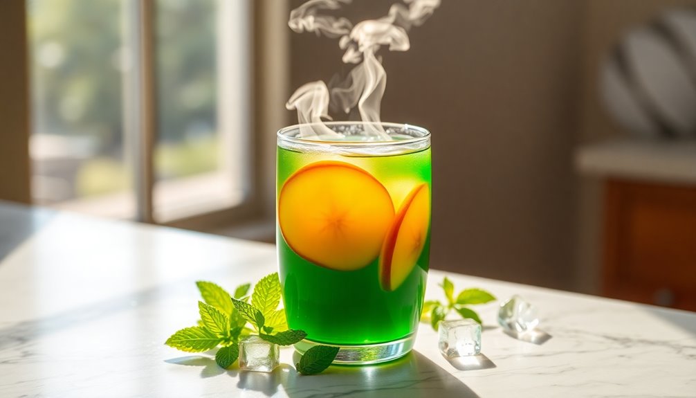 peachy citrus green tea