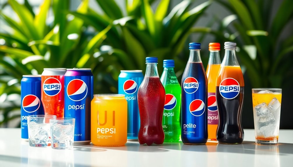 pepsi s diverse product range