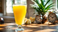 pineapple juice digestion time