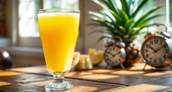 pineapple juice digestion time