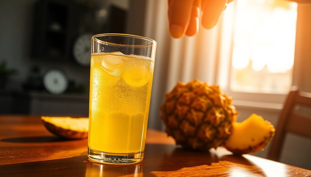 pineapple juice effect timing