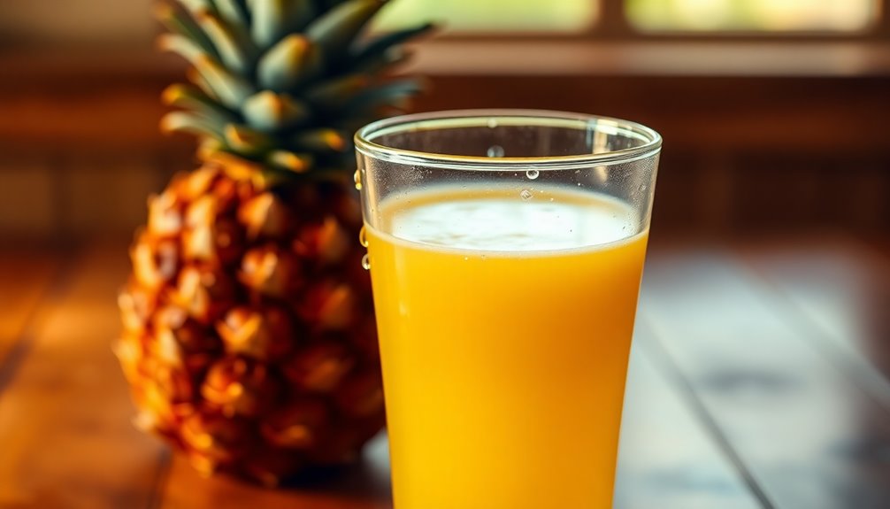 pineapple juice effectiveness duration