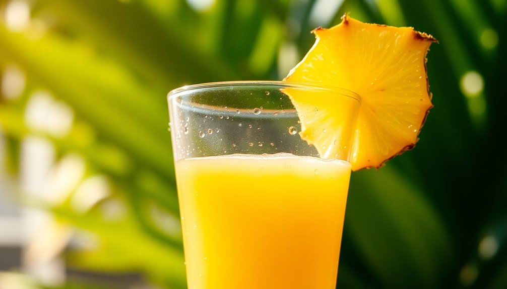 pineapple juice timing for oral