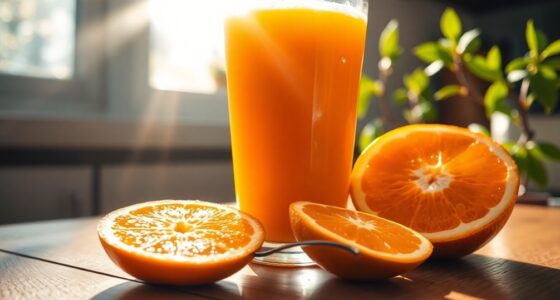 potassium content in orange juice