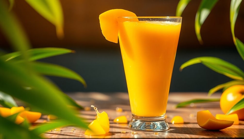 refreshing tropical fruit beverage