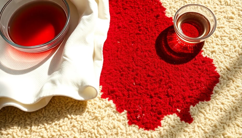 remove cranberry juice stains