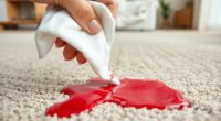 remove juice from carpet