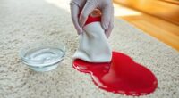 remove juice from carpet