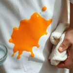 remove orange juice stains