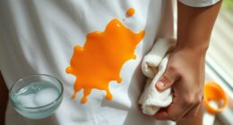 remove orange juice stains