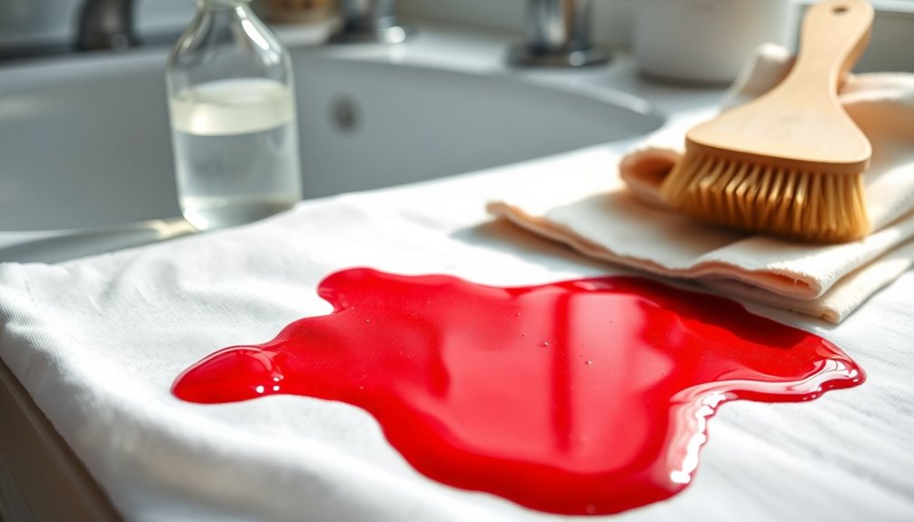 remove red juice stains