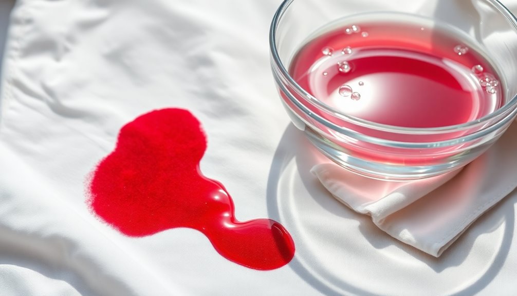 removing cranberry juice stains