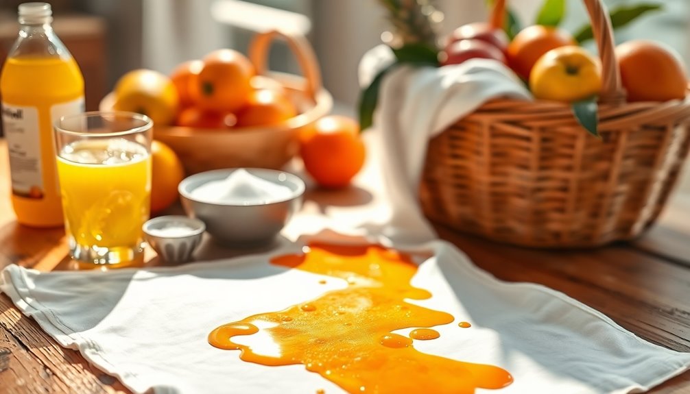 removing fruit juice stains