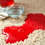 removing juice stains carpet