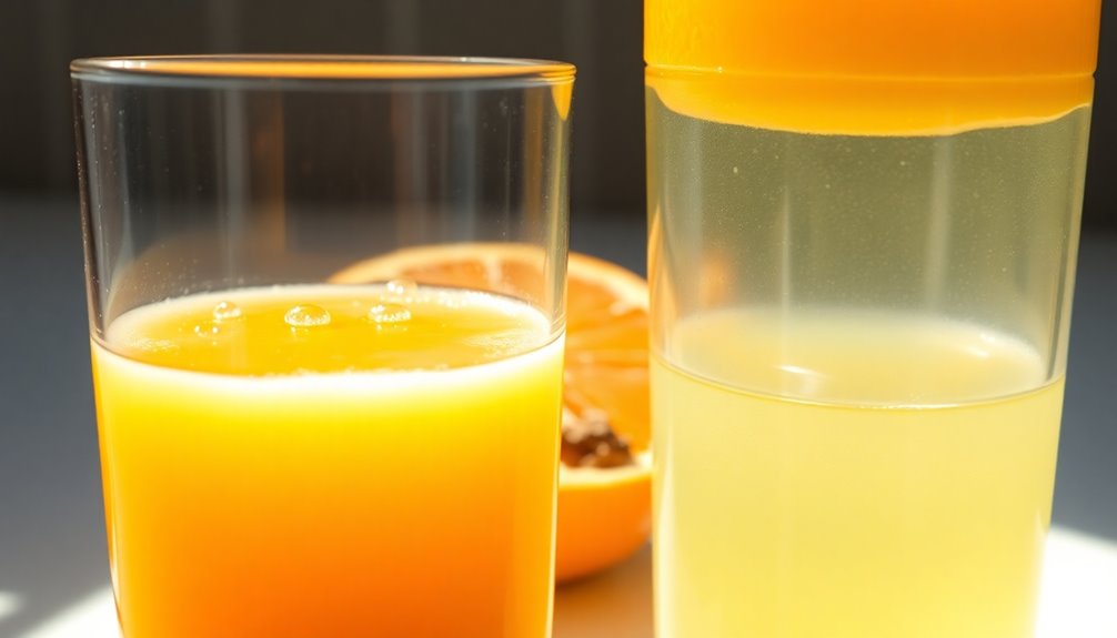 shelf life of orange juice