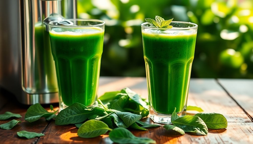 spinach juice serving tips