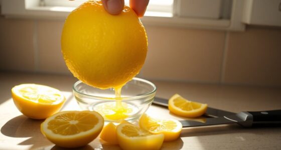 squeeze lemon for juice