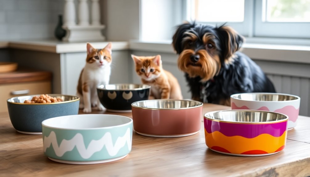 stylish practical pet bowls