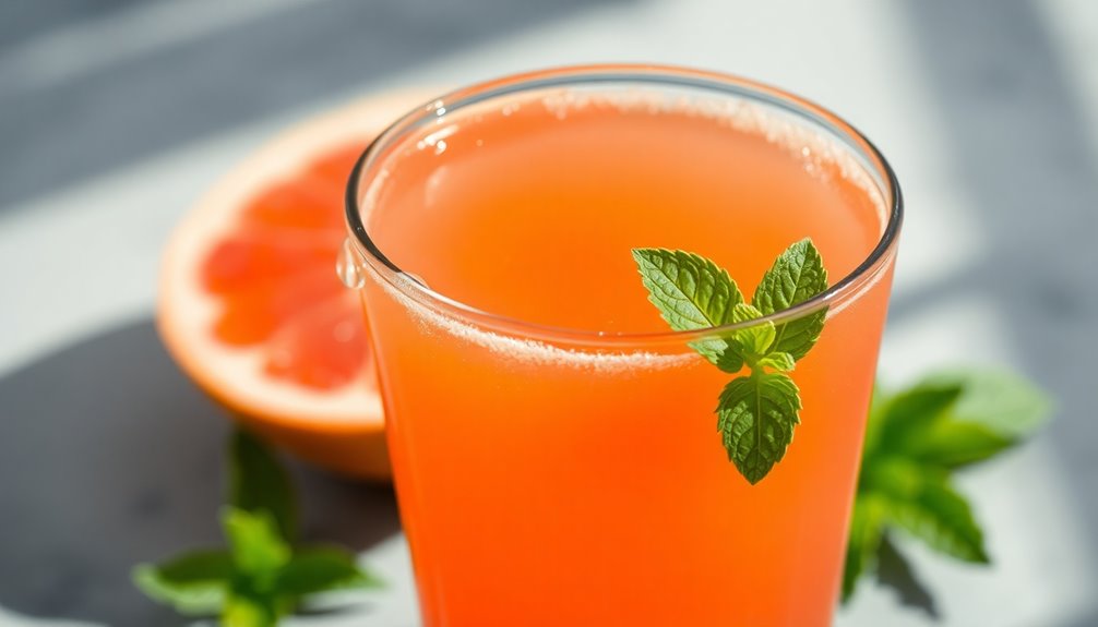 sugar content in grapefruit juice