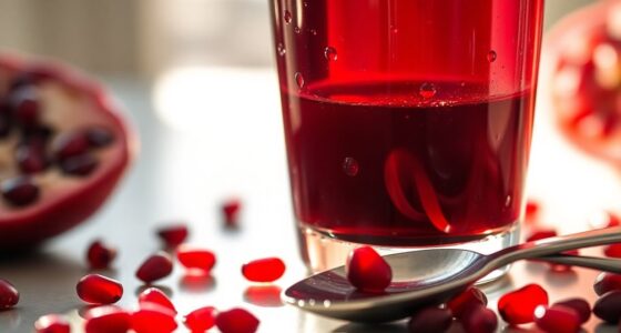 sugar content in pomegranate juice