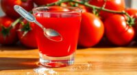 sugar content in tomato juice