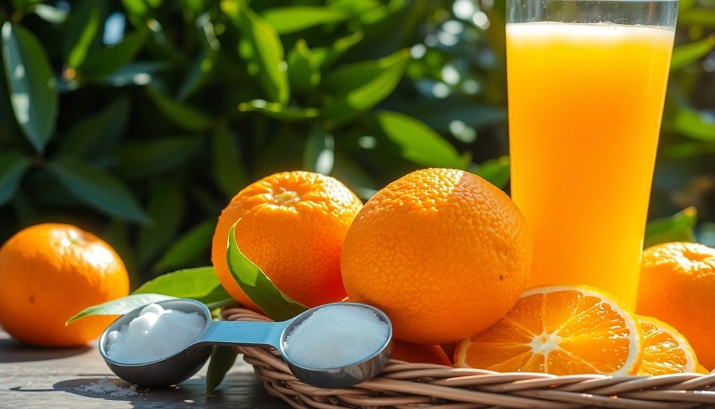 sugar levels in orange juice