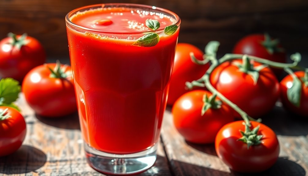 tomato juice promotes heart health