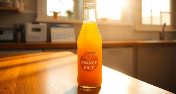 unopened orange juice shelf life