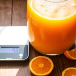 weight of orange juice