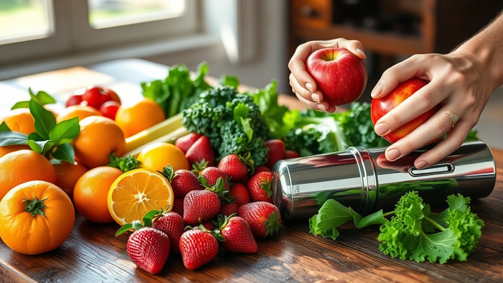 choose fresh juicing ingredients