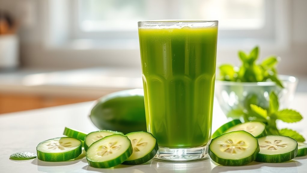 cucumber juice aids digestion