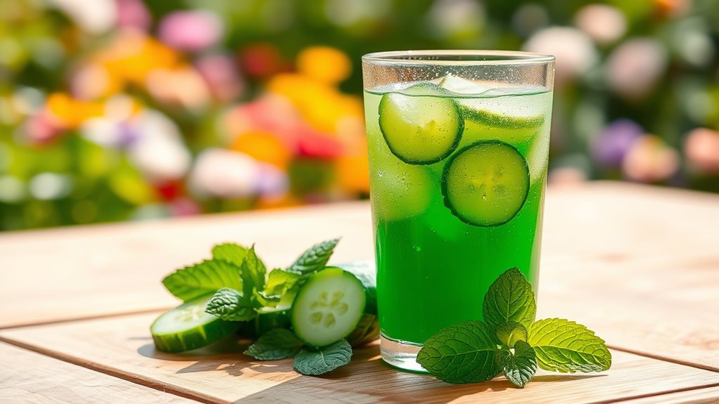 cucumber juice hydrates effectively
