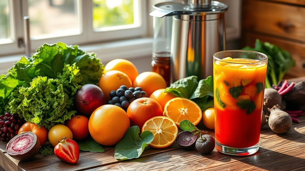 fresh fruit and vegetable extraction